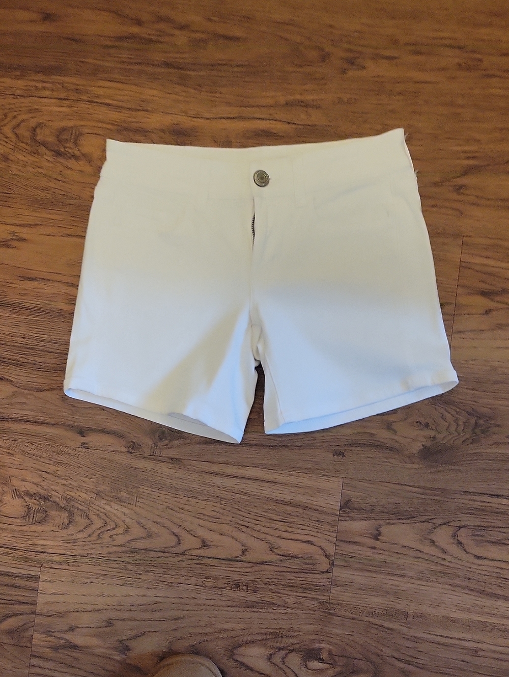 Classic White Women's Bermuda Shorts - Comfortable Stretch